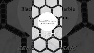 Black and White Tile Collection from Century Mosaic#walltiles #shorts #marble