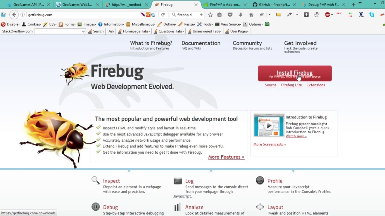 Debugging CodeIgniter with FireBug and FirePHP