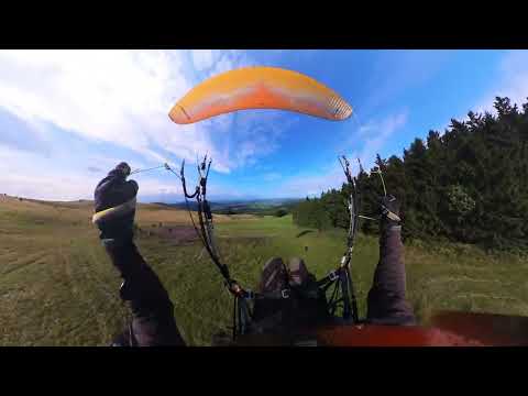 RAW 4K Paragliding #330: Very short flight on Abtsroda / Wasserkuppe