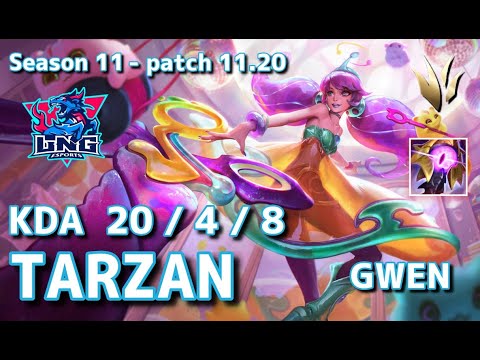 【EUWサーバー/GM】LNG Tarzan グウェン(Gwen) VS ゼド(Zed) JG - Patch11.20 EUW Ranked【LoL】