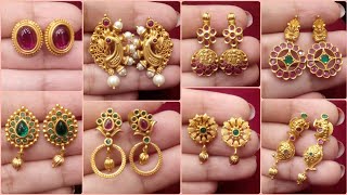 Simple Daily Wear 1Gram Gold Stud Earrings UNDER Rs500 |High Quality 1 Gram Jewellery