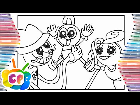 Long Legs Family Reunion coloring/Mommy long legs coloring pages /Tobu - Candyland [NCS Release]