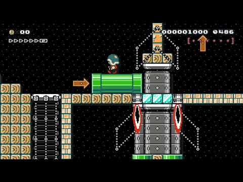 Rocket Mario vs. the Moon Moles by Marmot 🍄Super Mario Maker 1 ✹Wii U✹ #bzf