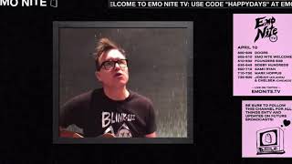 Mark Hoppus of Blink-182 performs “Online Songs” live on Emo Nite 4/10/20