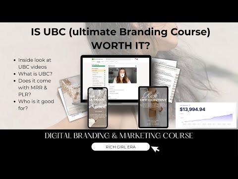 Is UBC (Ultimate Branding Course) worth the money? Another MRR & PLR Course For Digital Marketing