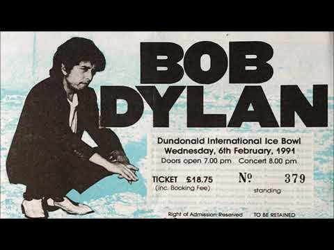Bob Dylan 1991 Second Fastbreak Tour - Belfast, Northern Ireland 6 February 1991
