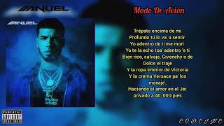 MODO DE AVION - ANUEL AA ( LETRA +  LYRICS)      ANUEL AA