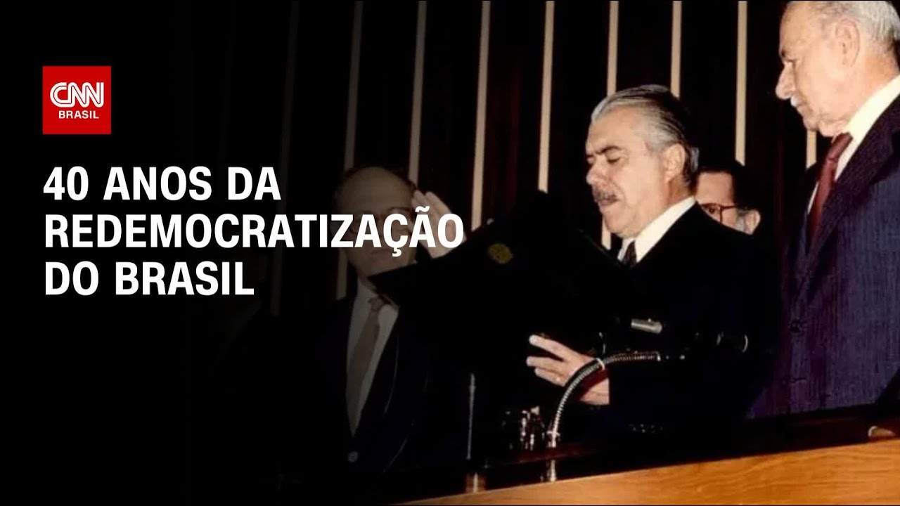 Brasil celebra 40 anos da redemocratização com eventos e homenagens a Sarney | AGORA CNN