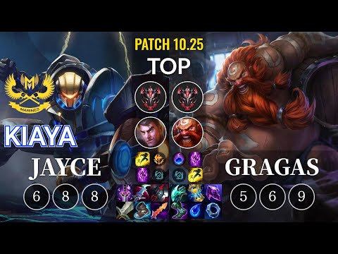 GAM Kiaya Jayce vs Gragas Top - KR Patch 10.25