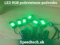 LED RGB podsvietenie podvozku 12V - Bluetooth / 120x LED / 6x svetlo - Video Youtube