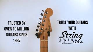 String Swing CC01 Guitar Hanger with Oak Mounting Base