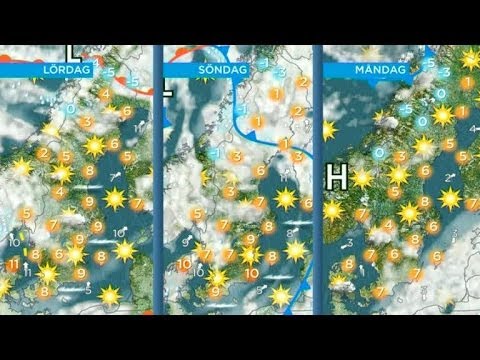 Linda Eriksson med senaste nytt om helgvädret - Nyhetsmorgon (TV4)