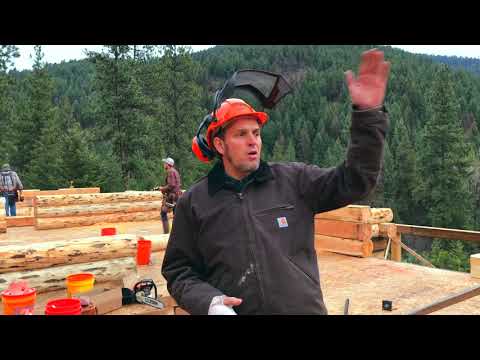 Log Home Assembly Onsite- Part 5- Building our Montana Homestead