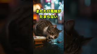 【お酒に逃げる野良猫】かわいすぎて即・保護される猫｜AIアニメ