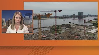 Columns being thrown up at Four Seasons Hotel in Downtown Jacksonville