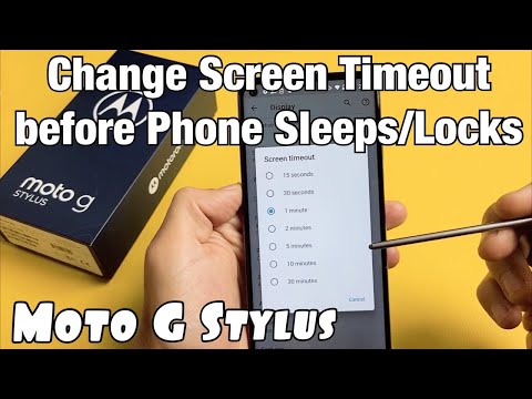 Moto G Stylus: How to Change Screen Timeout before Phone Sleeps/Locks