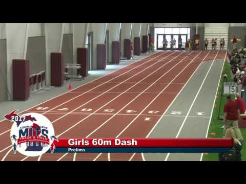 MITS 2017 Girls 60m Dash Prelims Heat 8