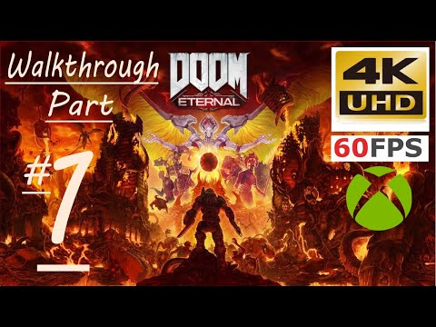 Doom Eternal Walkthrough Part 1 Xbox One X 4k60fps Hard Mode