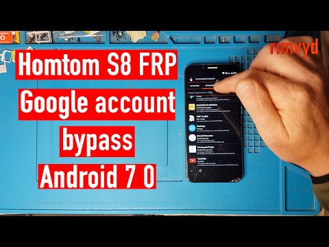 HomTom S8 FRP Google account bypass Android 7 0