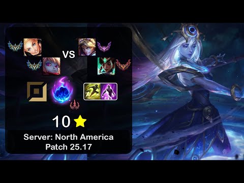 Lux APC + Poppy vs Ezreal + Karma - NA Challenger - Patch 25.17