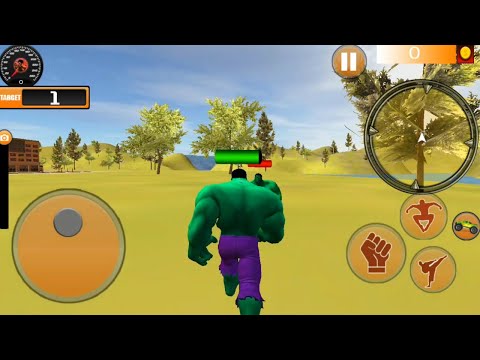 Flying Monster Hulk City Rescue Battle | Monster Hero Fighting - Android GamePlay