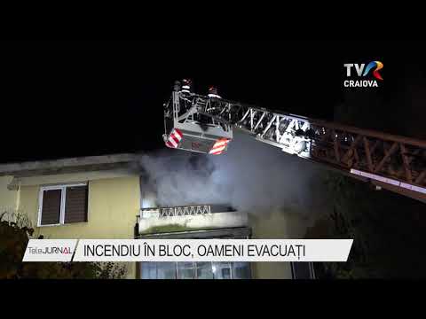 INCENDIU IN BLOC, OAMENI EVACUAȚI