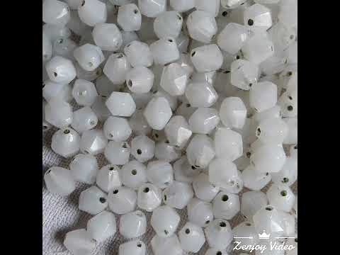 Transparent printed fancy glass beads, for jewelry making