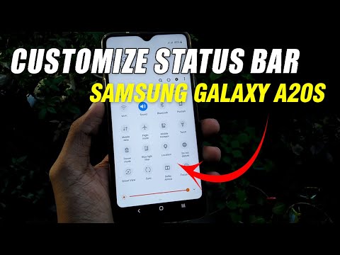How To Customize Status Bar (Notification Panel) On Samsung Galaxy A20s