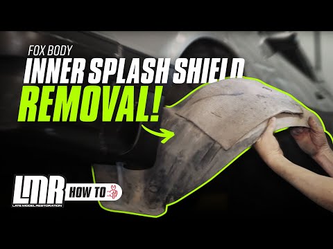 How To Remove Fox Body Mustang Inner Fender Splash Shields (79-93)