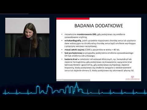 lek. Anna Fojt "Omdlenia" XXII Warszawskie Dni Kardiologii Akademickiej