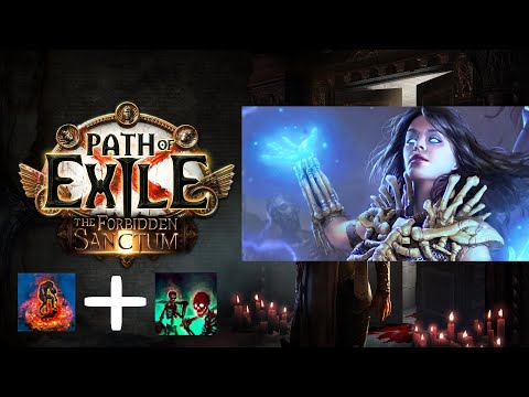 [Path of Exile 3.20] Zombie + Skeleton Necromancer Forbidden Sanctum Build Diary Day 1 - 1122