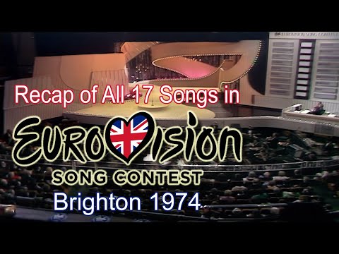 Recap of All 17 Songs in Eurovision Song Contest 1974