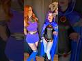 Tummy Tickles Teen Titans Starfire Raven Cosplay