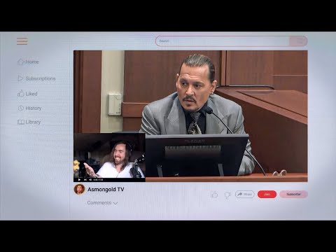 ALL Asmongold's Scenes in Netflix's Depp v. Heard