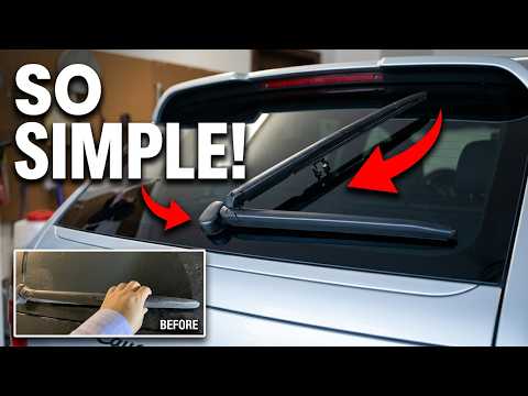 How to replace the rear wiper on a Porsche Cayenne