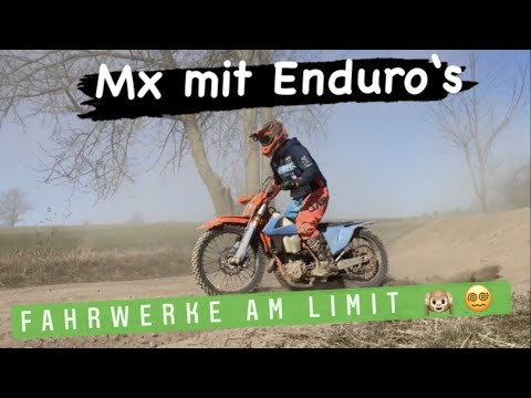 Das erste mal MX beim MSC Triptis - Motocross mit Enduro Bikes nicht gerade Optimal, ist uns egal :D