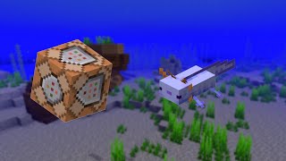 How to summon a blue axolotl with commands in bedrock edition