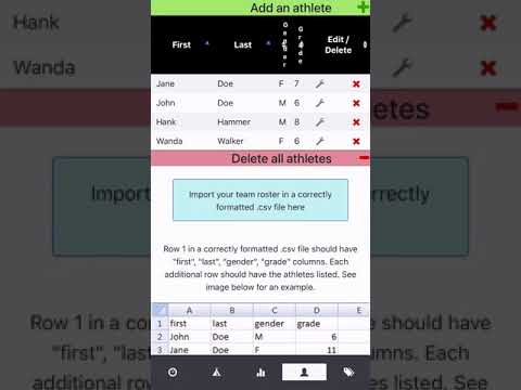 Squad Timing Track and Field