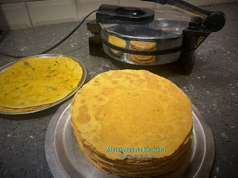 Methi Masala Khakhra using tortilla maker
