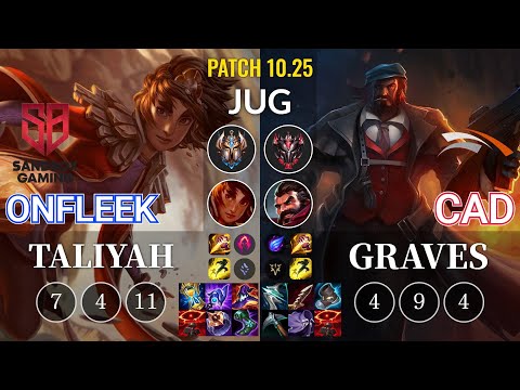 SB OnFleek Taliyah vs HLE CaD Graves Jungle - KR Patch 10.25