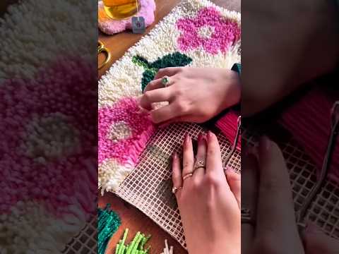 The process of making mats from wool