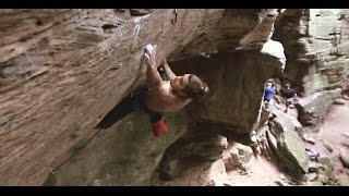 Nikita (8c) - Climbing in Berdorf, Luxembourg