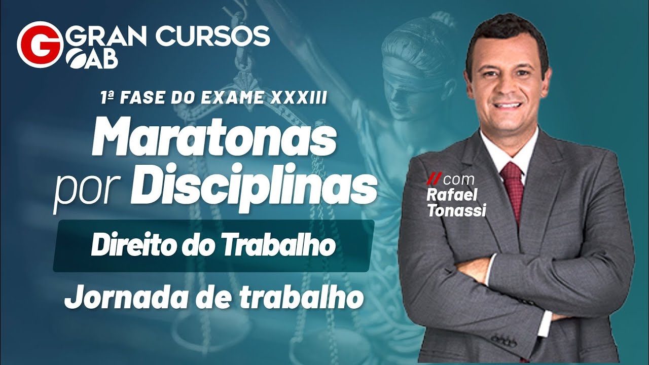 Maratonas por Disciplinas | Direito do Trabalho – Jornada de trabalho com Rafael Tonassi