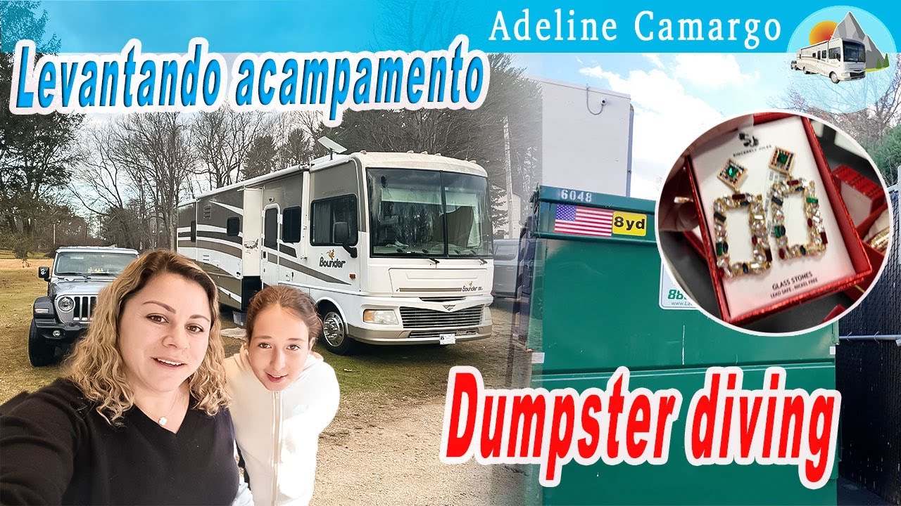 Levantando acampamento + Dumpster diving encontrei muitas coisas