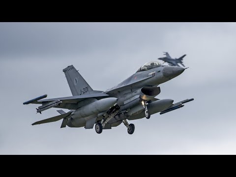 [4K] Airplane Spotting Leeuwarden (RNLAF) I Falcon F-16/F-35 Takeoff & Landing (with ATC)