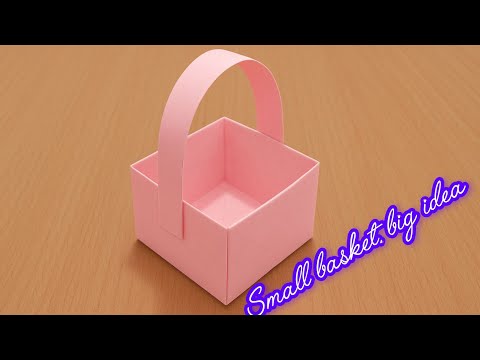 ONE SHEET WONDER! Can You Make a Small Origami Basket with Just One Piece of Paper?