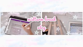 midterm break vlog 🧸🎀 | nus recess week - study + chill