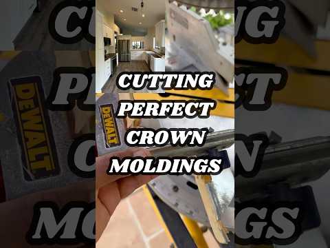 This Tool Makes Cutting Crown Moldings So Quick & Easy #mitresawcrownstops #tools #kitchen #diy