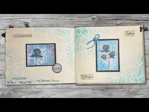 A Beautiful Blue Lilium by Jo Rice - A Lavinia Stamps Tutorial