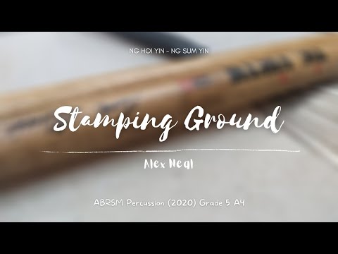 ABRSM Percussion 2020 Grade 5 A4 - Stamping Ground, by Neal